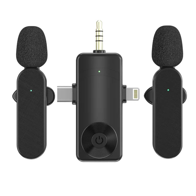 3 In 1 Wireless Lavalier Microphone Plug And Play-Free Shipping - aurelia-clothing-8955