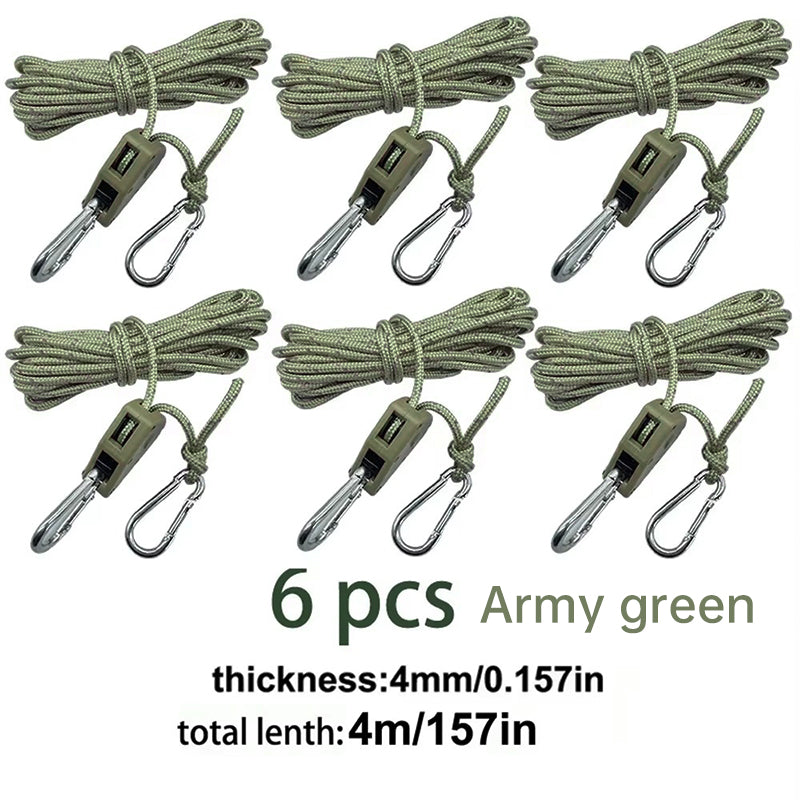 4M 6Pcs Reflective Tent Rope Set – Free Shipping - aurelia-clothing-8955