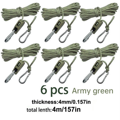 4M 6Pcs Reflective Tent Rope Set – Free Shipping - aurelia-clothing-8955