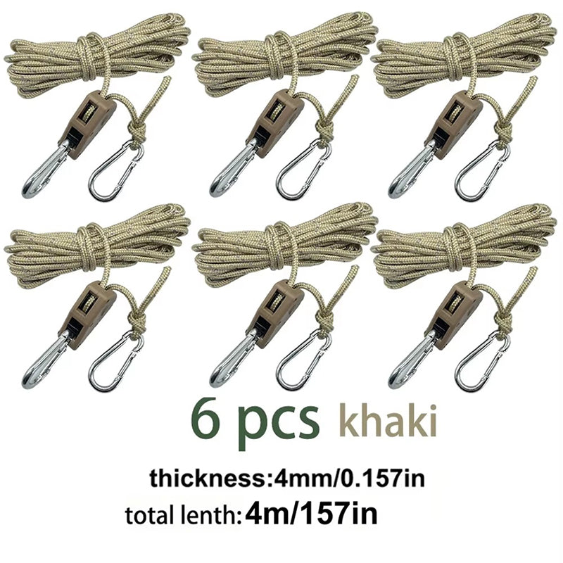 4M 6Pcs Reflective Tent Rope Set – Free Shipping - aurelia-clothing-8955