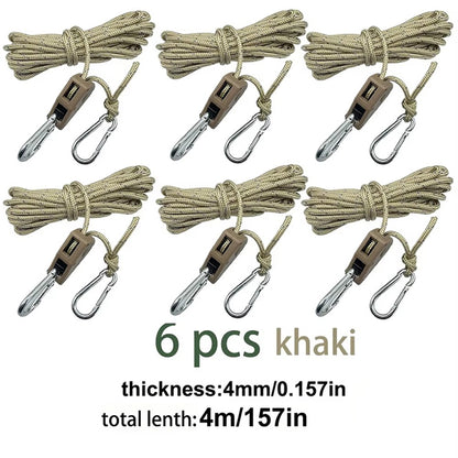 4M 6Pcs Reflective Tent Rope Set – Free Shipping - aurelia-clothing-8955