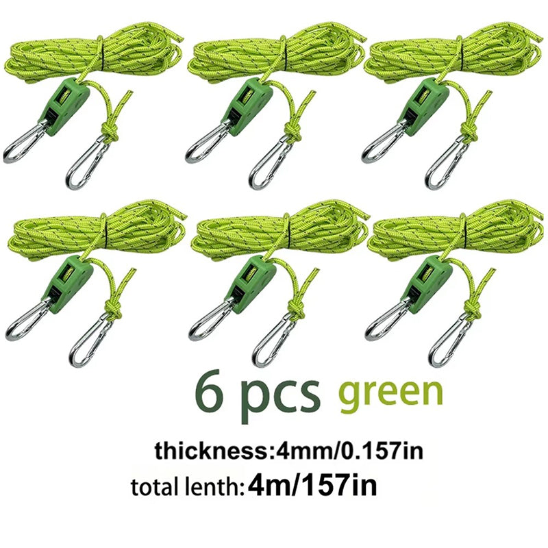 4M 6Pcs Reflective Tent Rope Set – Free Shipping - aurelia-clothing-8955