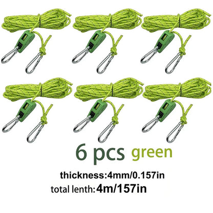 4M 6Pcs Reflective Tent Rope Set – Free Shipping - aurelia-clothing-8955