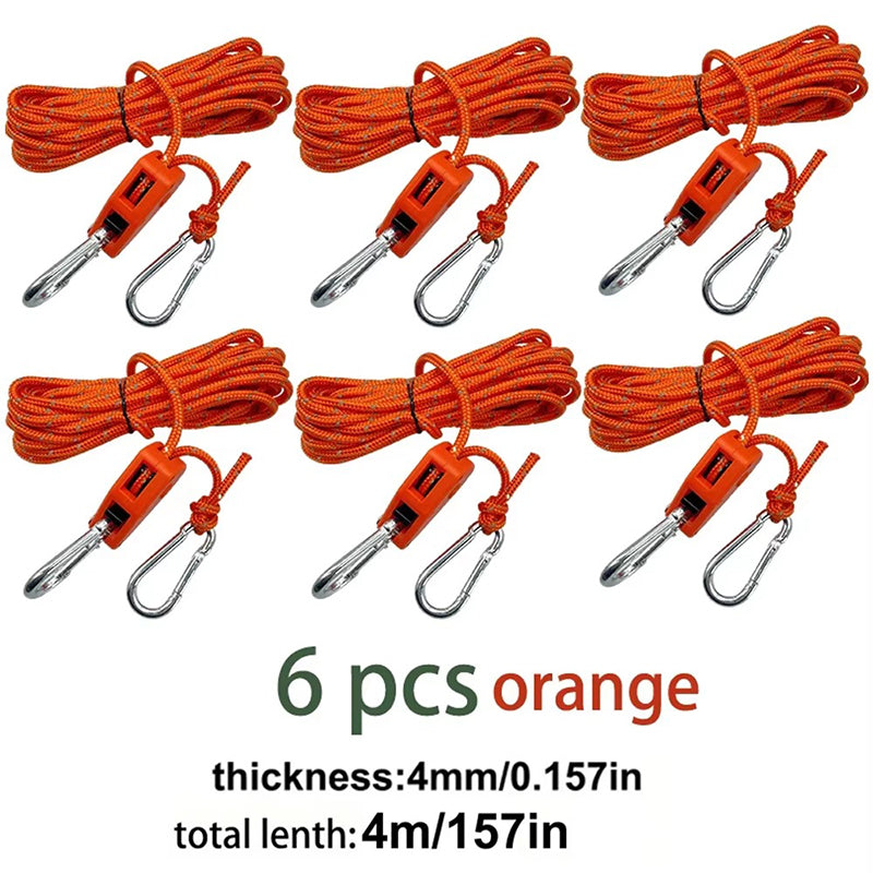 4M 6Pcs Reflective Tent Rope Set – Free Shipping - aurelia-clothing-8955