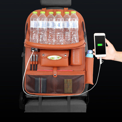 4 USB Charger Phone Pad Chair Storage Car Back Seat Bag Folding Table Organizer Bags Pocket Box Travel Stowing Tidying - Free Shipping - aurelia-clothing-8955