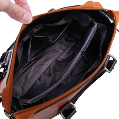 4in1 Designer Leather Handbag-Free Shipping - aurelia-clothing-8955