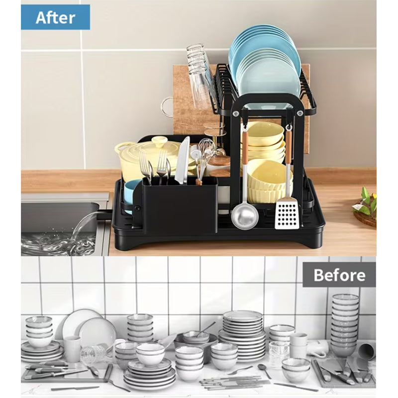 2-Tier Dish Drying Rack – Free Shipping