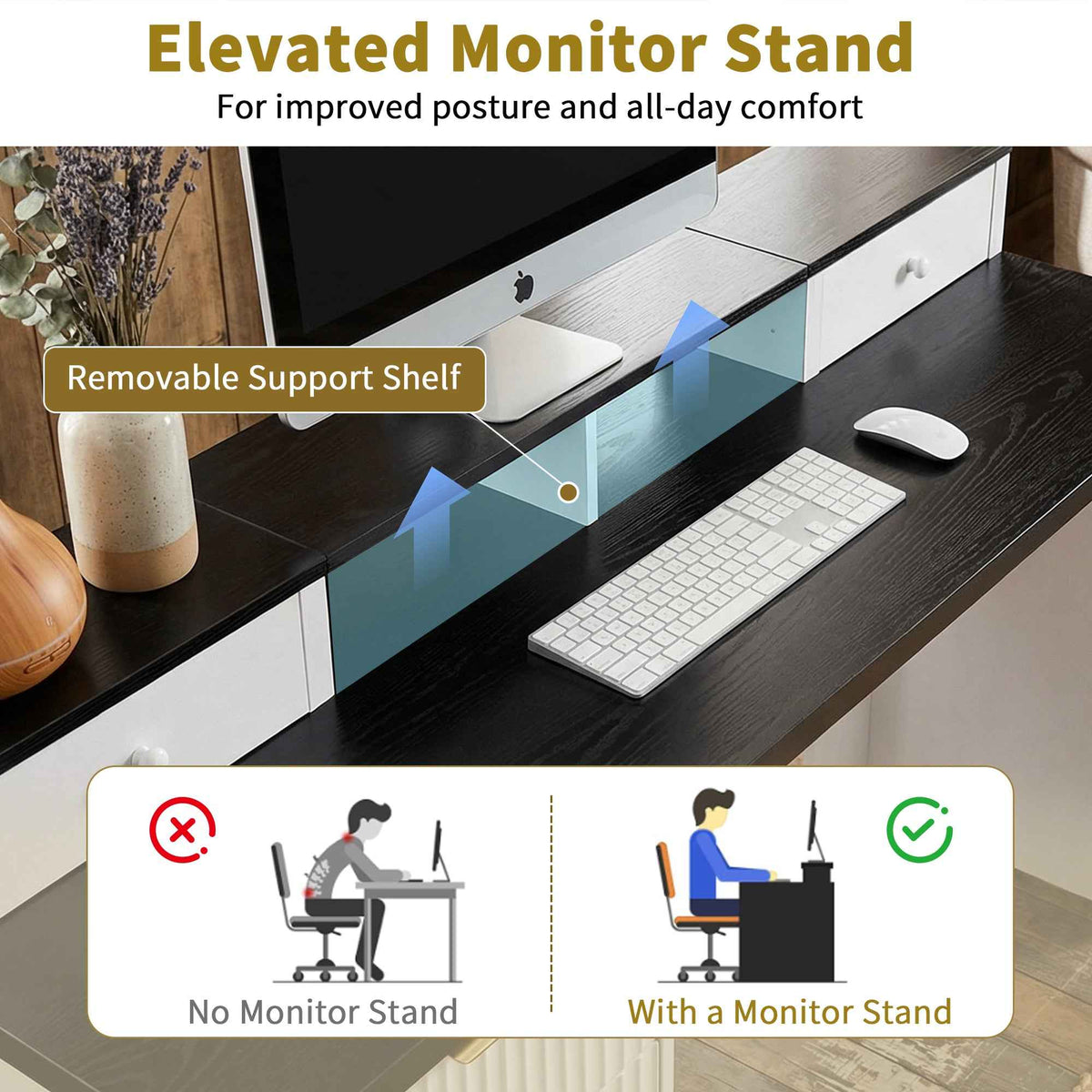 59 Modern Fluted L-Shaped Desk with Charging Station-Free Shipping - aurelia-clothing-8955
