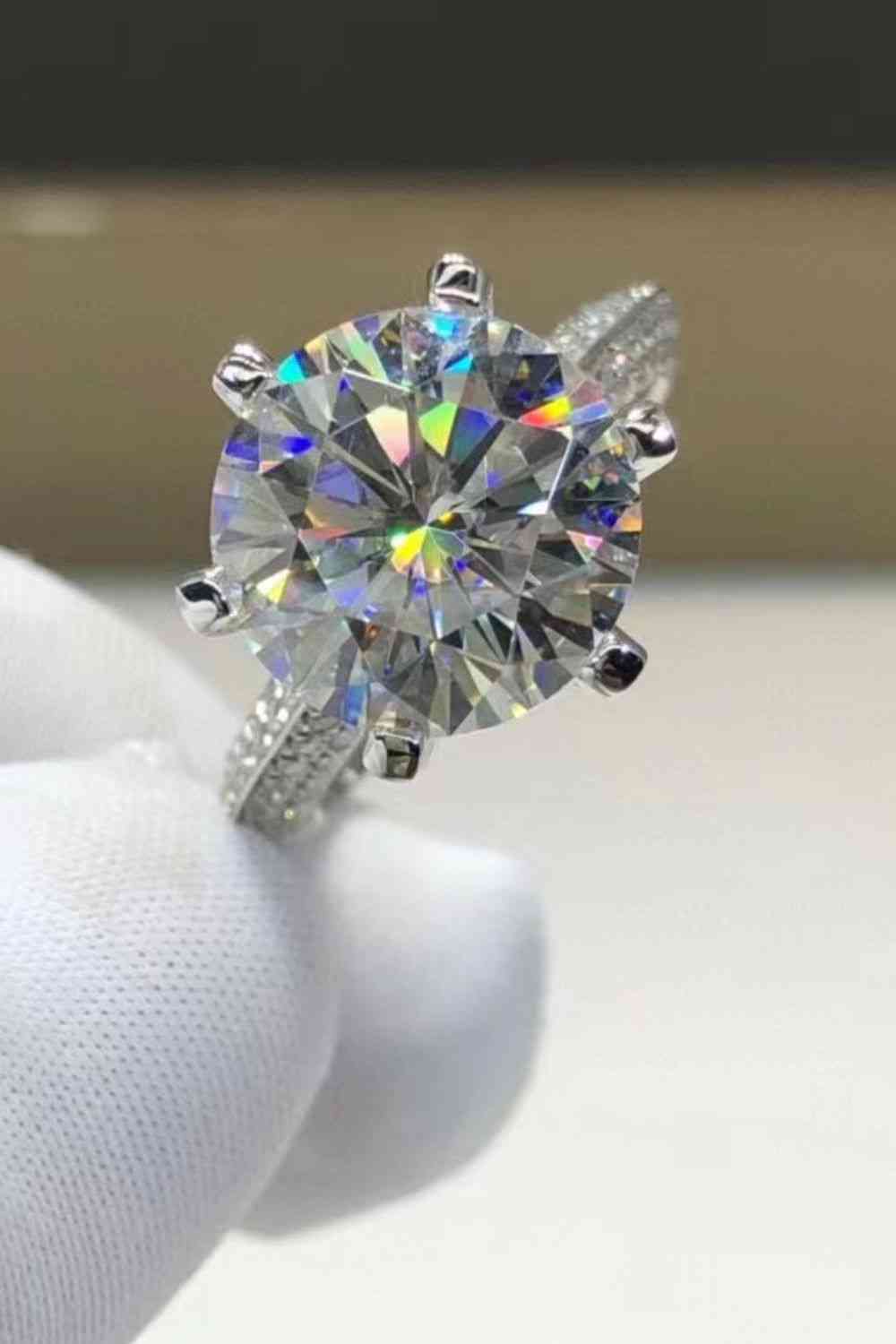 5 Carat  Moissanite 6-Prong Ring - aurelia-clothing-8955