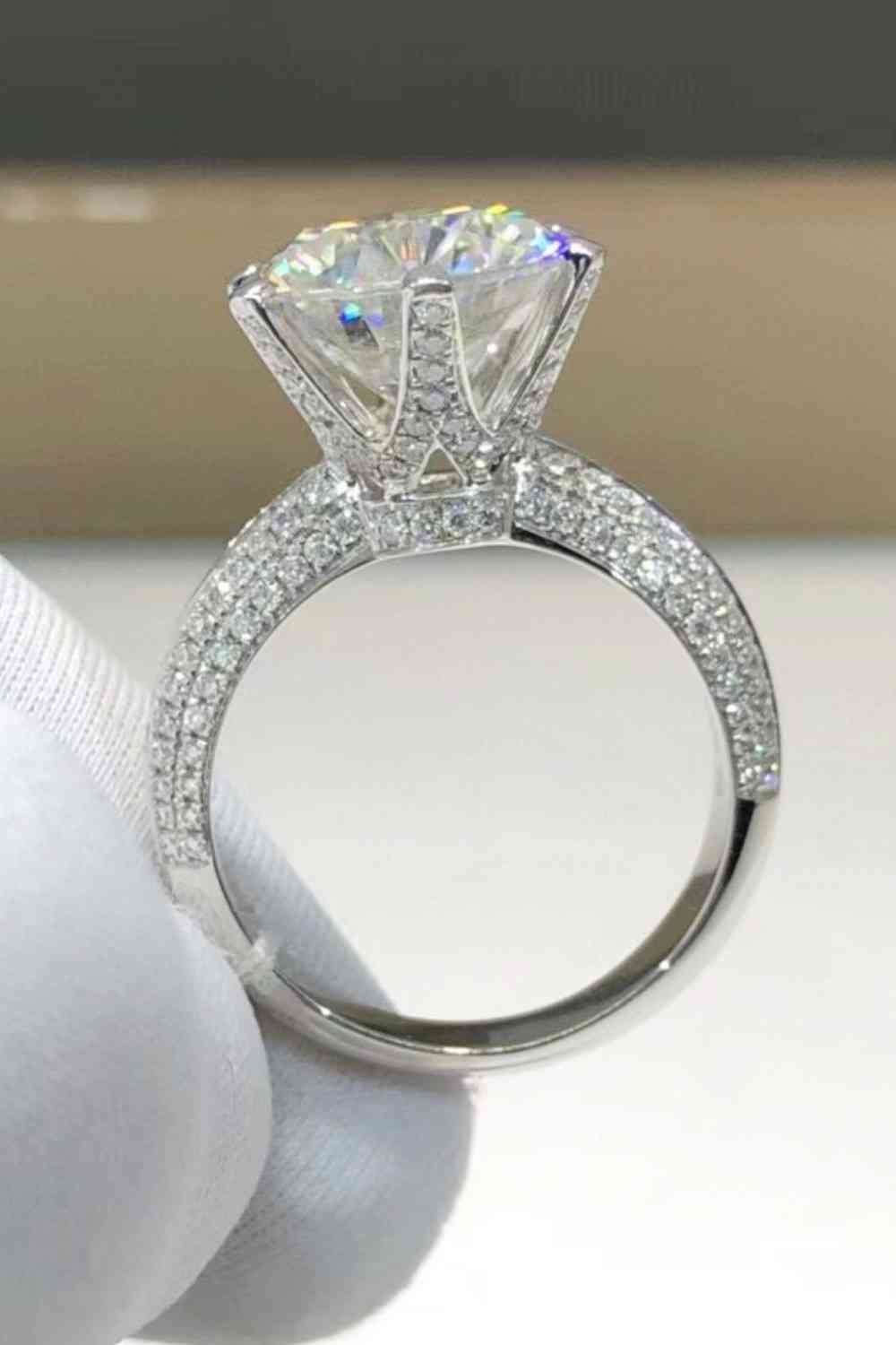 5 Carat  Moissanite 6-Prong Ring - aurelia-clothing-8955