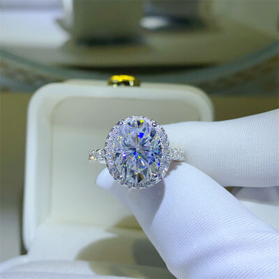 5 Carat Moissanite 925 Sterling Silver Ring - aurelia-clothing-8955