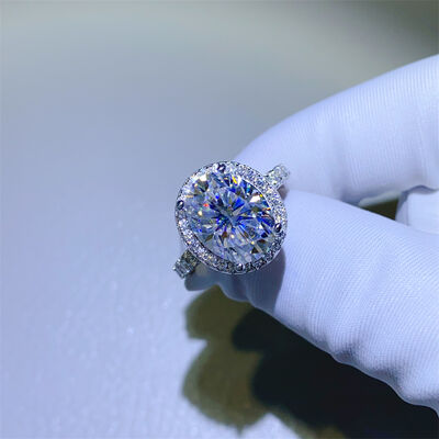5 Carat Moissanite 925 Sterling Silver Ring - aurelia-clothing-8955