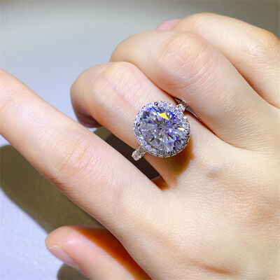 5 Carat Moissanite 925 Sterling Silver Ring - aurelia-clothing-8955