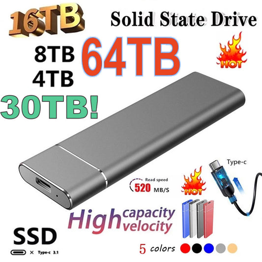 High-Speed 1TB 2TB 4TB 8TB 16TB SSD-Free Shipping