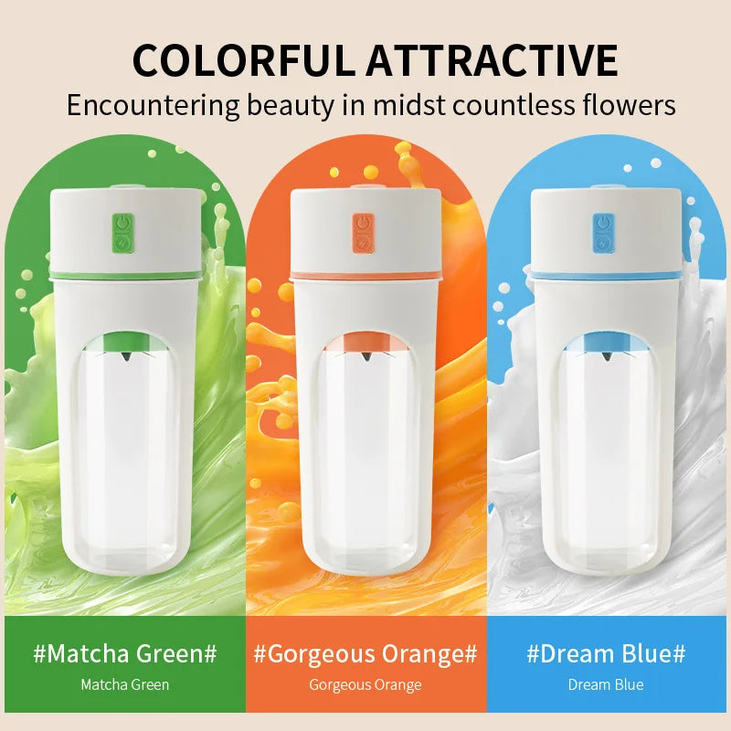 6 Blades Multifunction USB Fruit Mixers Juicers Portable Electric Juicer Blender Fruit Juicer Cup Food Milkshake Juice Maker - Free Shipping - aurelia-clothing-8955