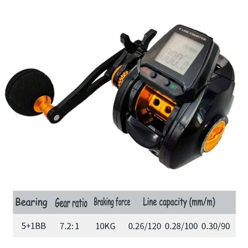 7.2:1 Digital Fishing Baitcasting  -  Free Shipping - aurelia-clothing-8955