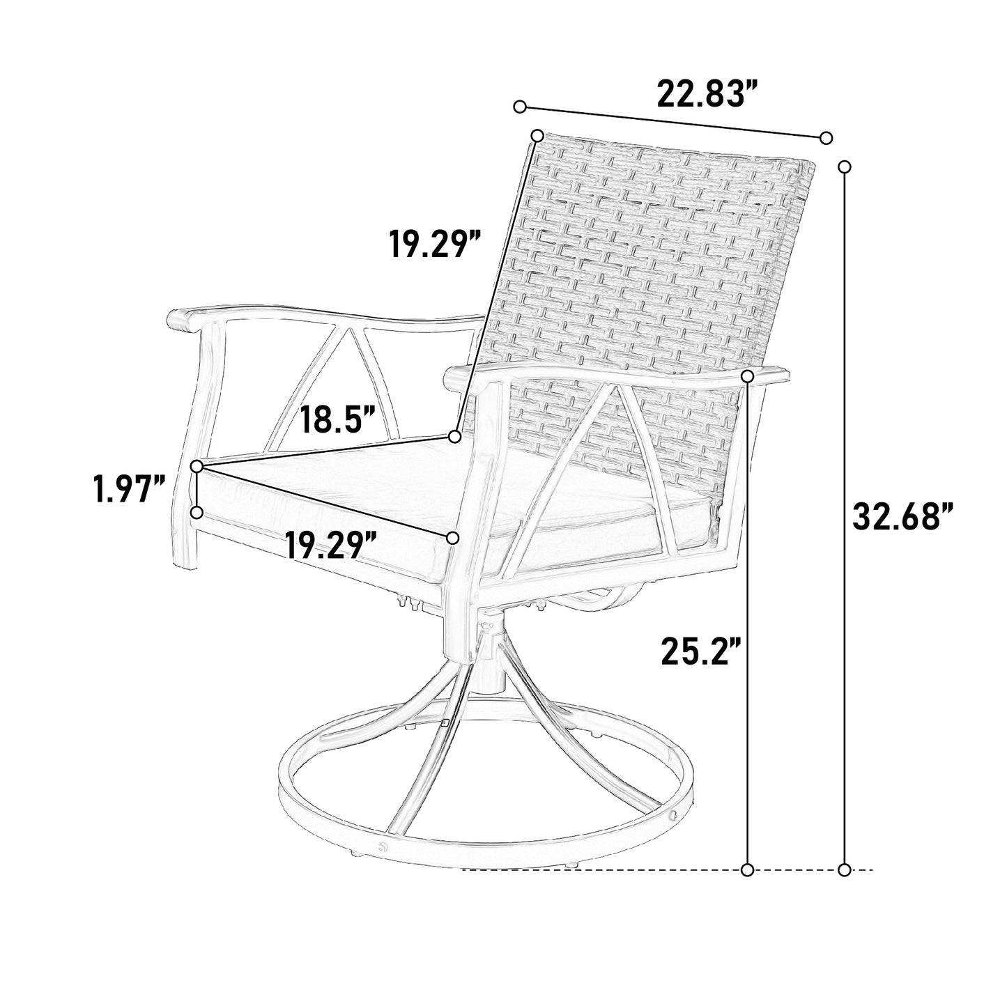 7 Piece Patio Dining Set ,Outdoor Wicker Furniture Set-Free Shipping - aurelia-clothing-8955