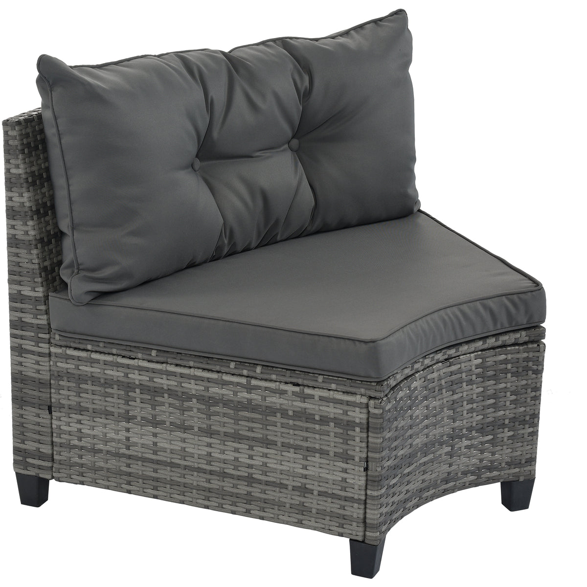 8-pieces Outdoor Wicker Round Sofa Set-Free Shipping - aurelia-clothing-8955