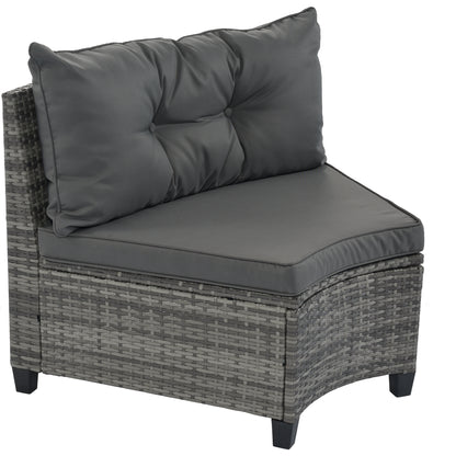 8-pieces Outdoor Wicker Round Sofa Set-Free Shipping - aurelia-clothing-8955