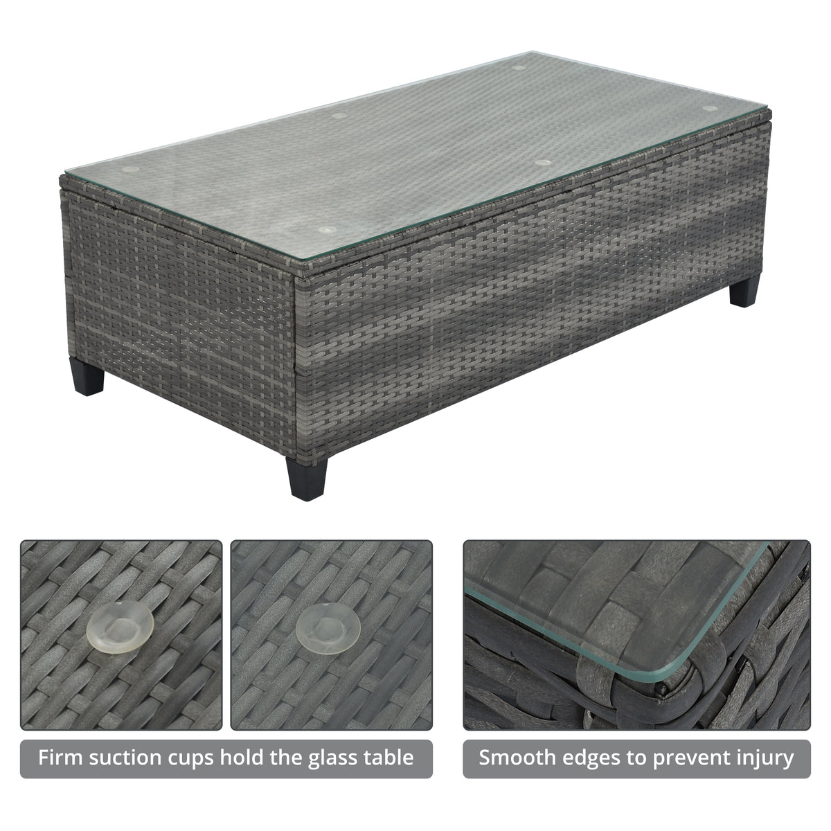 8-pieces Outdoor Wicker Round Sofa Set-Free Shipping - aurelia-clothing-8955