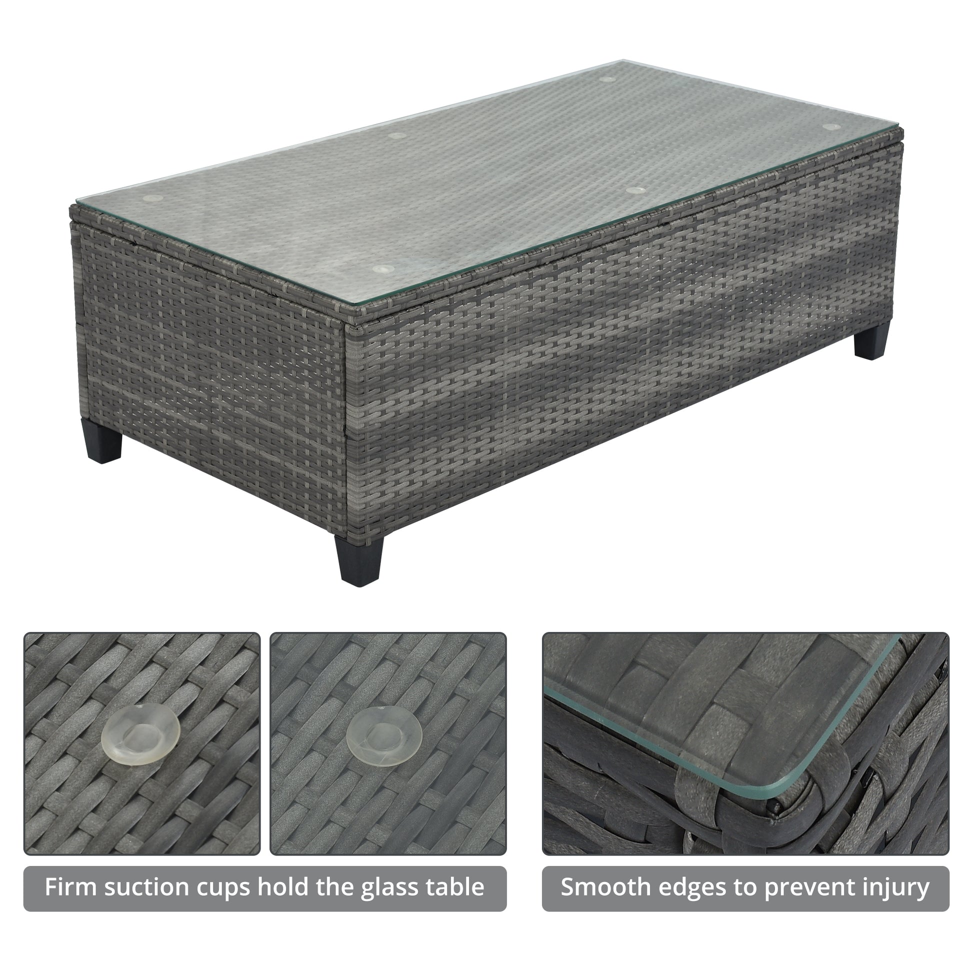 8-pieces Outdoor Wicker Round Sofa Set-Free Shipping - aurelia-clothing-8955