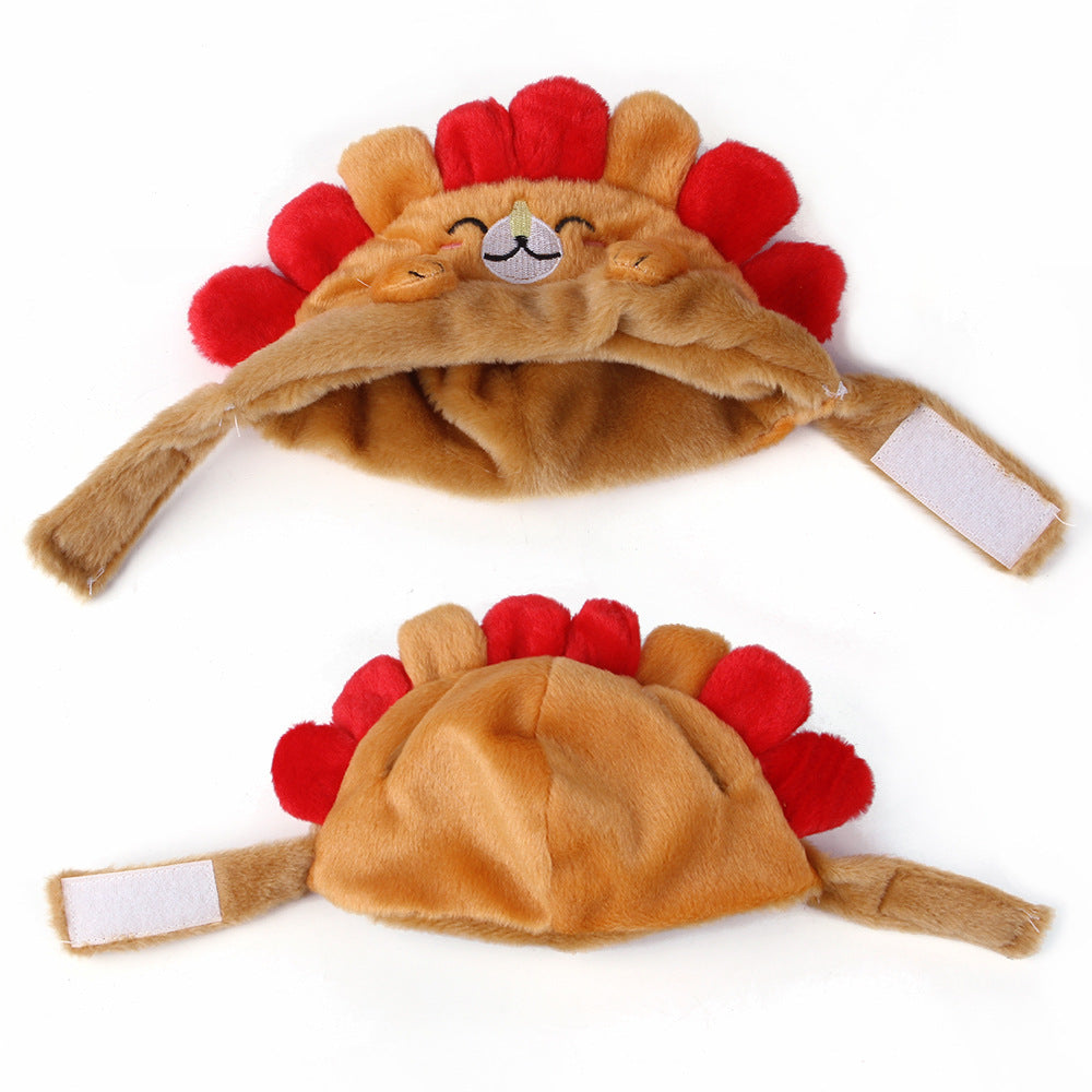 Cute Hedgehog Pattern Pet Head Cover Windproof -Free Shipping