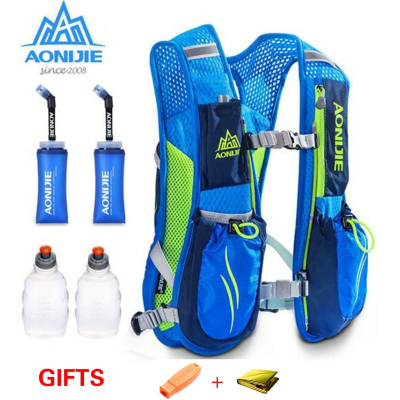 AONIJIE Running Marathon Hydration Nylon 5.5L Outdoor Running Bags Hiking Backpack - Free Shipping - aurelia-clothing-8955