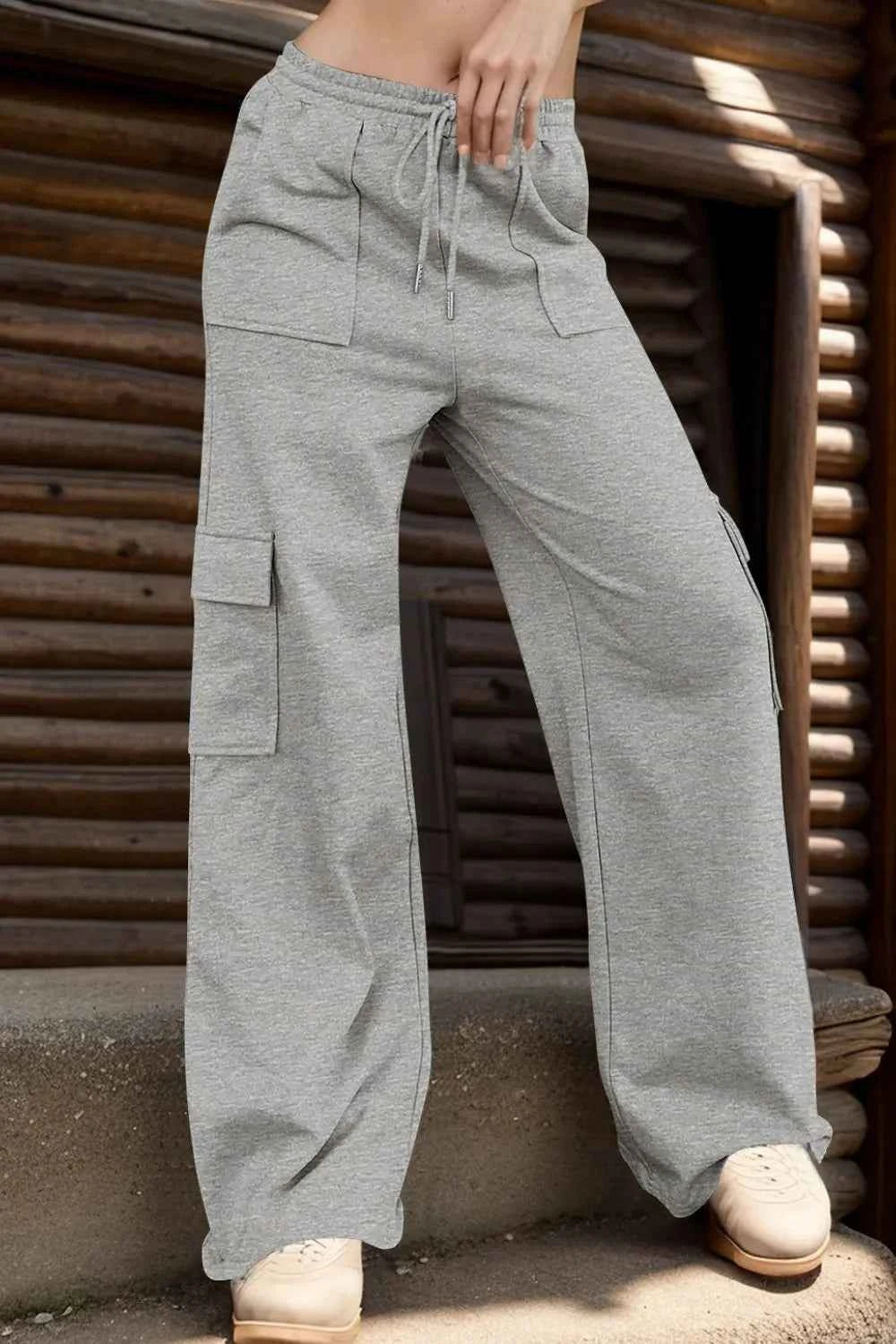 Active Pants with Pockets-Free Shipping - aurelia-clothing-8955