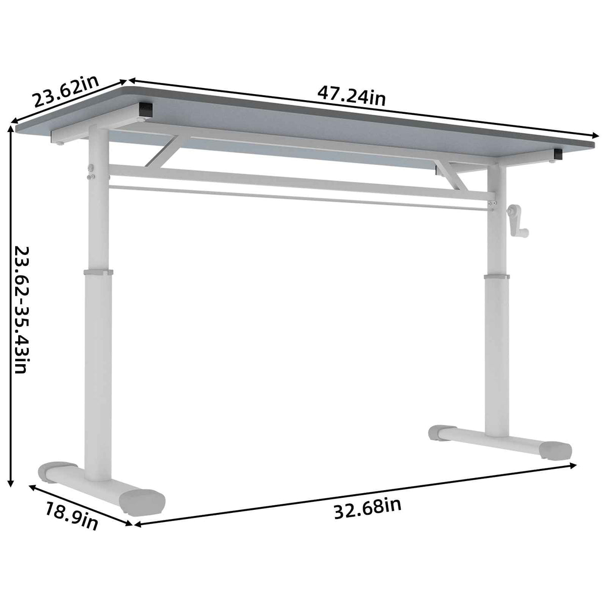 Adjustable study desk suitable for children and adults-Free Shipping - aurelia-clothing-8955