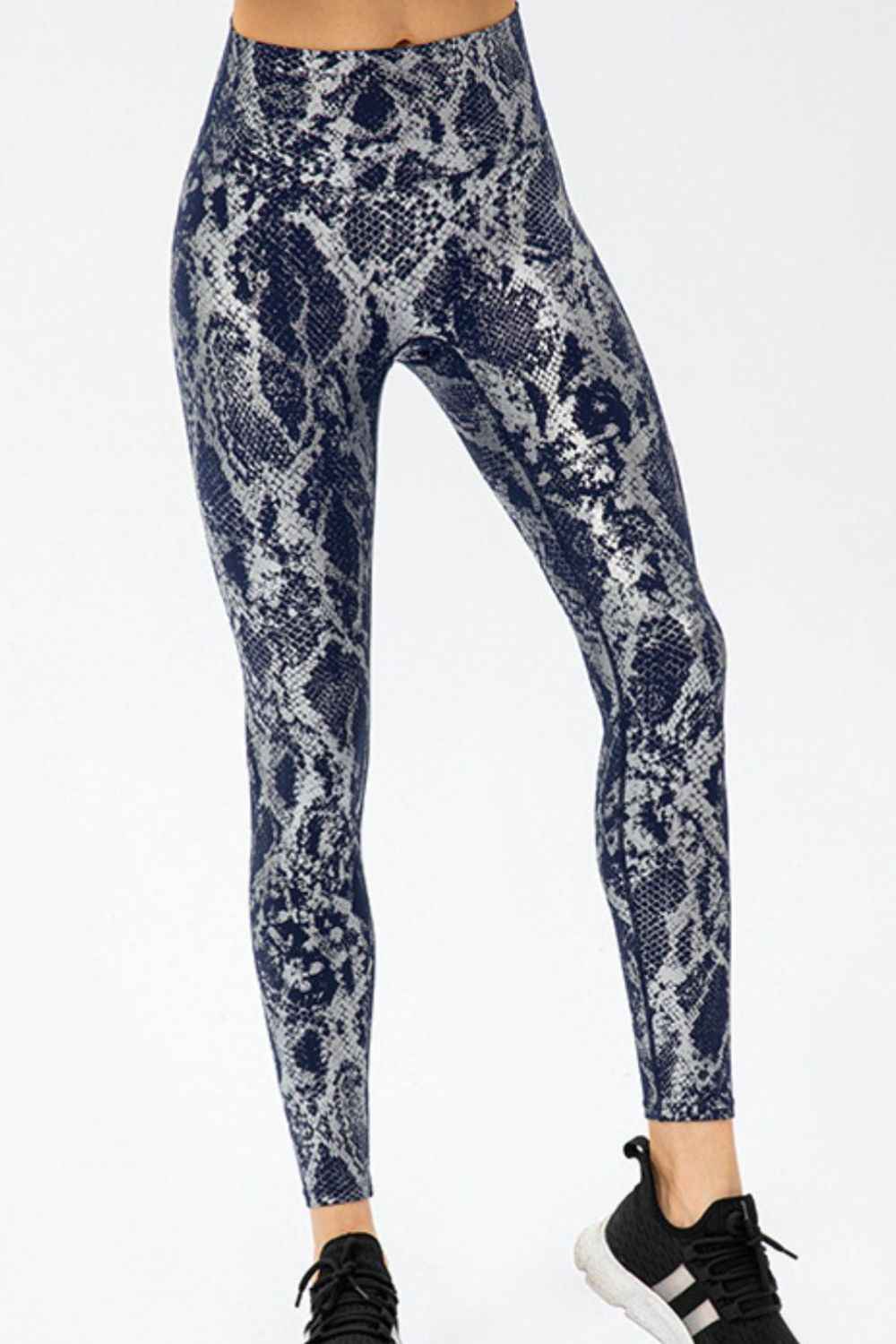 Animal Print Slim Fit Wide Waistband Long Sports Pants - aurelia-clothing-8955