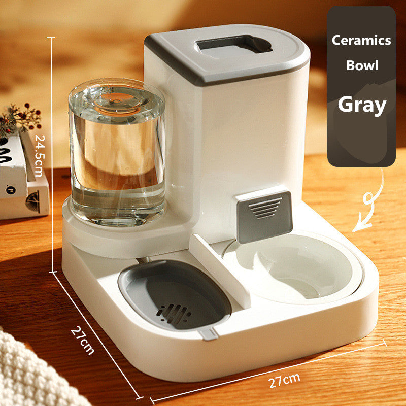 Automatic Cat Feeder Pet Bowls Dispenser Stainless Steel Bowls Cat Dog Pet Feeder Automatic - Free Shipping - aurelia-clothing-8955