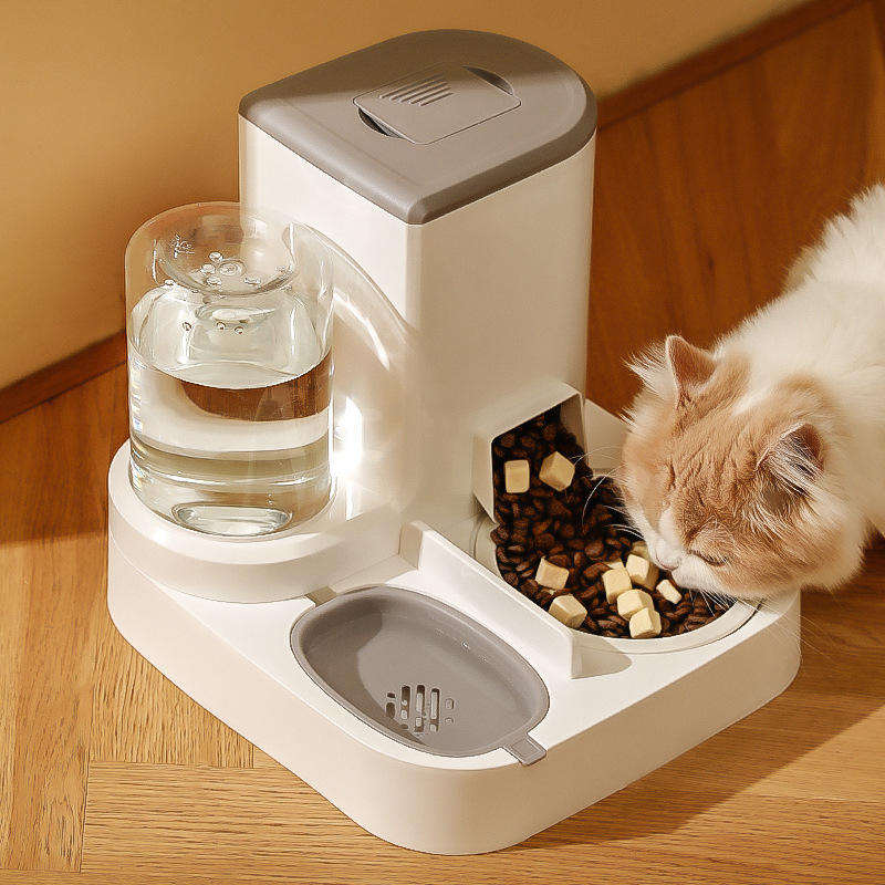 Automatic Cat Feeder Pet Bowls Dispenser Stainless Steel Bowls Cat Dog Pet Feeder Automatic - Free Shipping - aurelia-clothing-8955