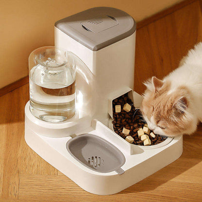 Automatic Cat Feeder Pet Bowls Dispenser Stainless Steel Bowls Cat Dog Pet Feeder Automatic - Free Shipping - aurelia-clothing-8955