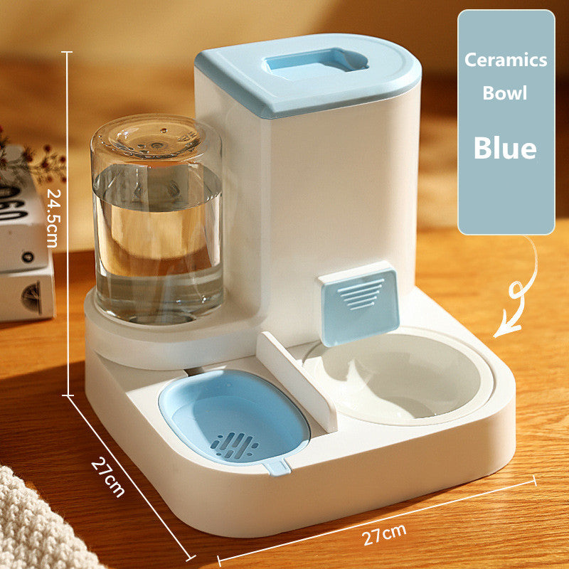Automatic Cat Feeder Pet Bowls Dispenser Stainless Steel Bowls Cat Dog Pet Feeder Automatic - Free Shipping - aurelia-clothing-8955