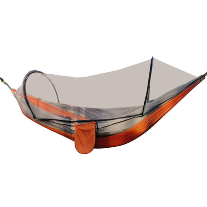 Automatic Quick Opening Mosquito Net Hammock Outdoor Camping Pole Mosquito Net Hammock Anti Roll Nylon Hammock - Free Shipping - aurelia-clothing-8955