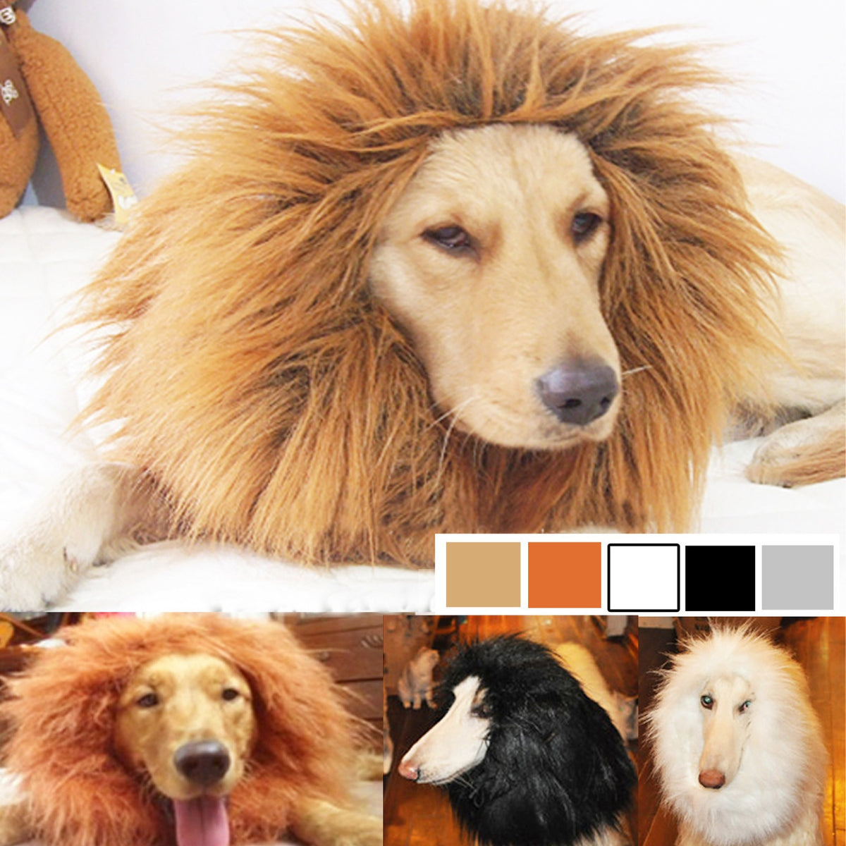 Pet transformation funny dog lion wig-Free Shipping