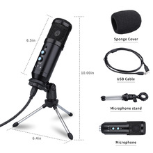 BM800USB condenser microphone with ear return monitoring silent reverberation computer MIC - Free Shipping - aurelia-clothing-8955