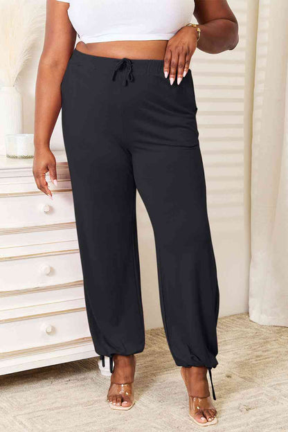 Basic Bae Full Size Soft Rayon Drawstring Waist Pants with Pockets - aurelia-clothing-8955