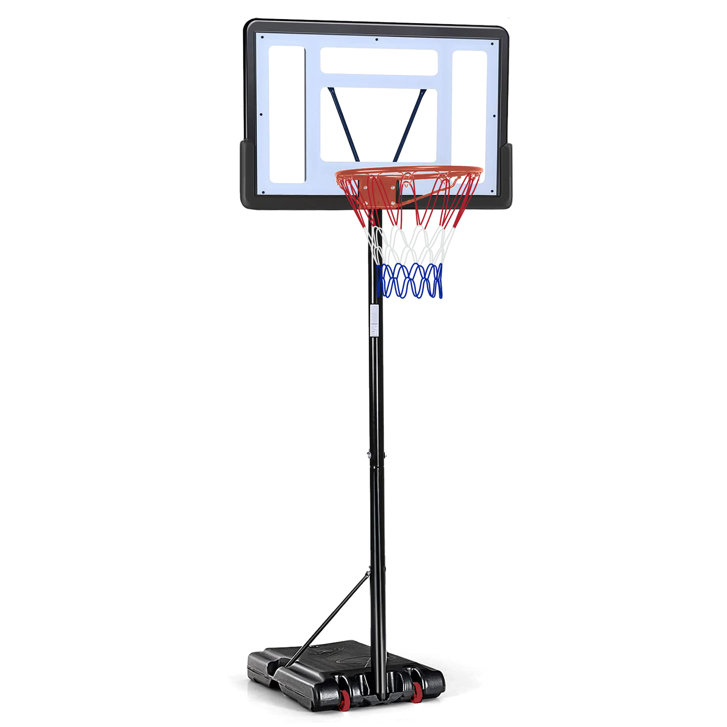 Basketball Hoop Outdoor 5.2 Ft to 6.8Ft Adjustable Basketball Goal with 32 - Free Shipping - aurelia-clothing-8955