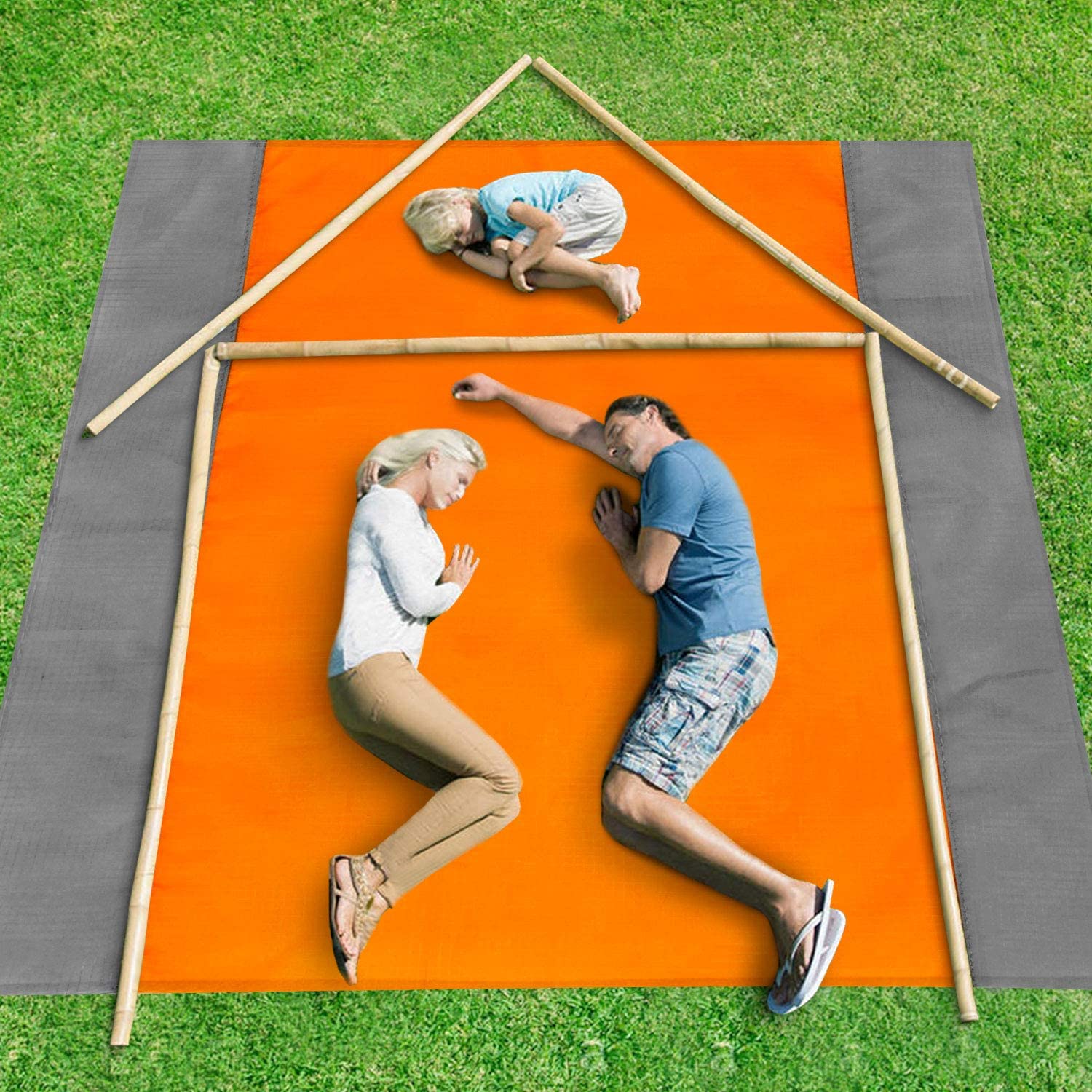 Beach Mat Picnic Blanket, Extra Large 200 x 200cm Beach blanket Waterproof Sandproof Water Resistant Picnic Blanket  Camping - Free Shipping - aurelia-clothing-8955