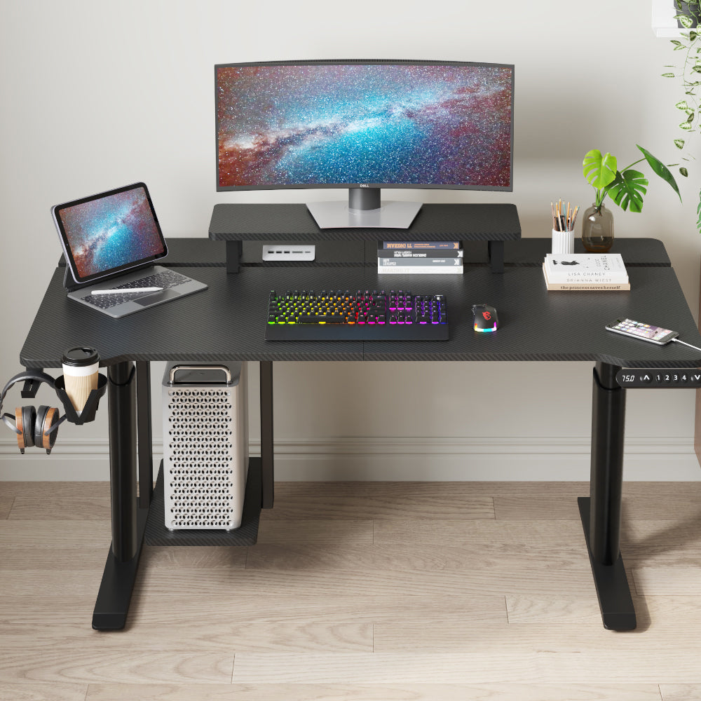 Black Dual Motor Height Adjustable Electric Standing Desk-Free Shipping - aurelia-clothing-8955