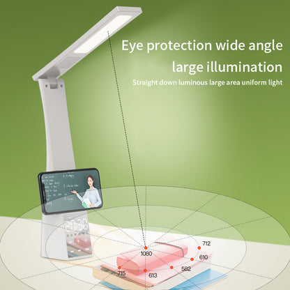 Bluetooth Speaker Eye Protection Lamp Alarm Clock Audio Student Desktop Multi-Function Desk Lamp - Free Shipping - aurelia-clothing-8955