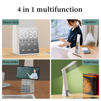 Bluetooth Speaker Eye Protection Lamp Alarm Clock Audio Student Desktop Multi-Function Desk Lamp - Free Shipping - aurelia-clothing-8955