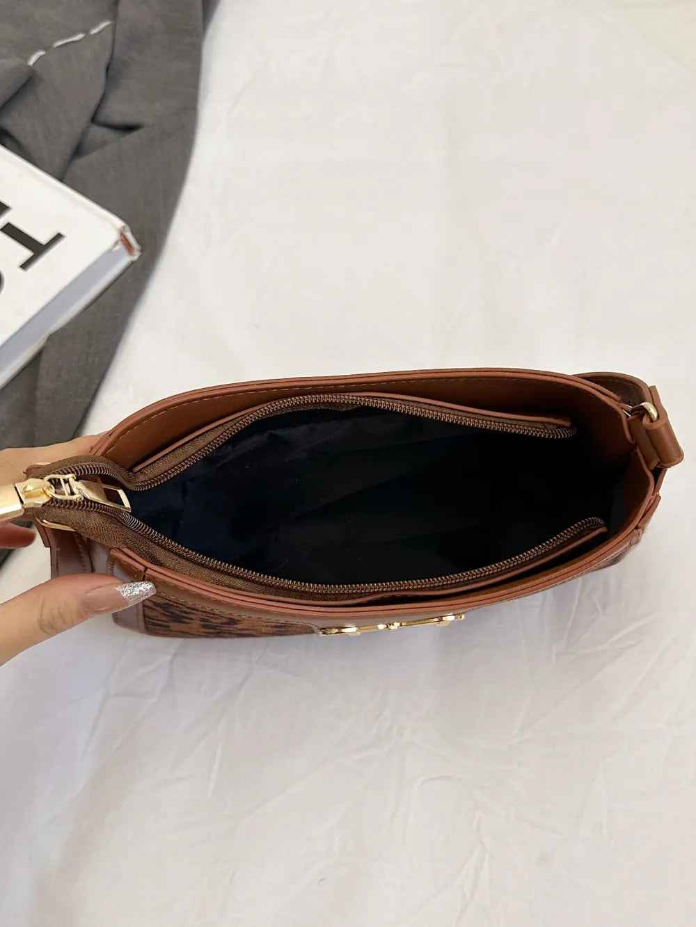 Bow Leopard PU Leather Handbag-Free Shipping - aurelia-clothing-8955