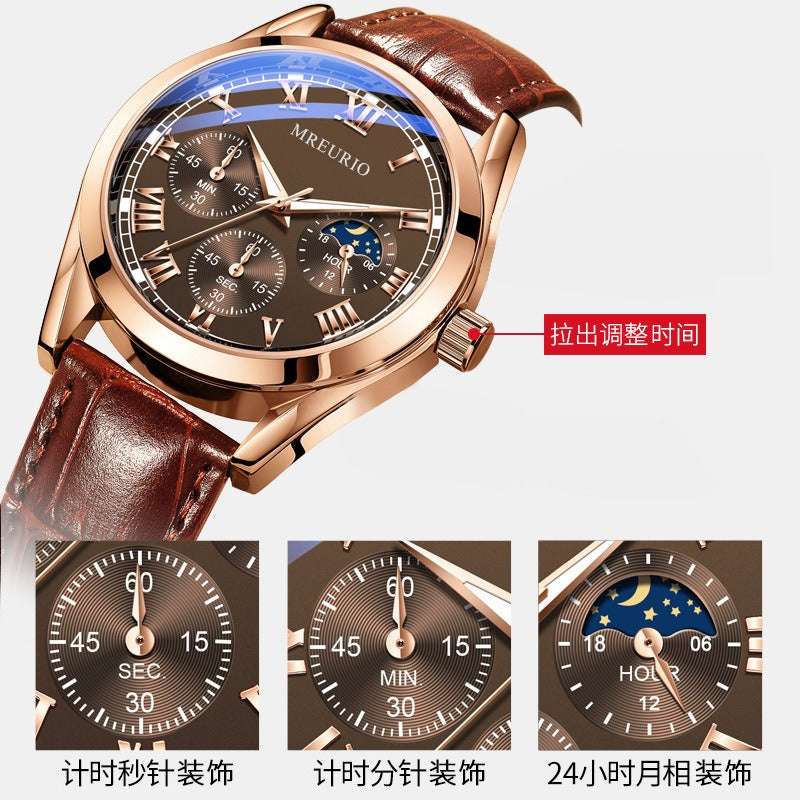 Business Watch Mens Watch Mens Watch Belt Quartz - Free Shipping - aurelia-clothing-8955
