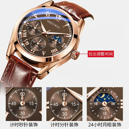 Business Watch Mens Watch Mens Watch Belt Quartz - Free Shipping - aurelia-clothing-8955