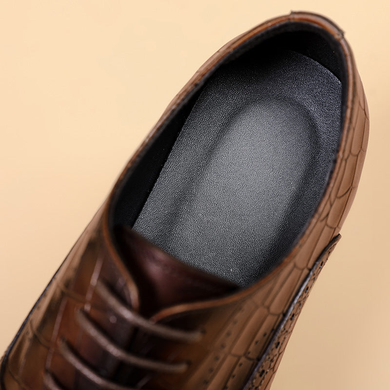 Business fashion oxford formal leather soft walking style dress shoes - Free Shipping - aurelia-clothing-8955