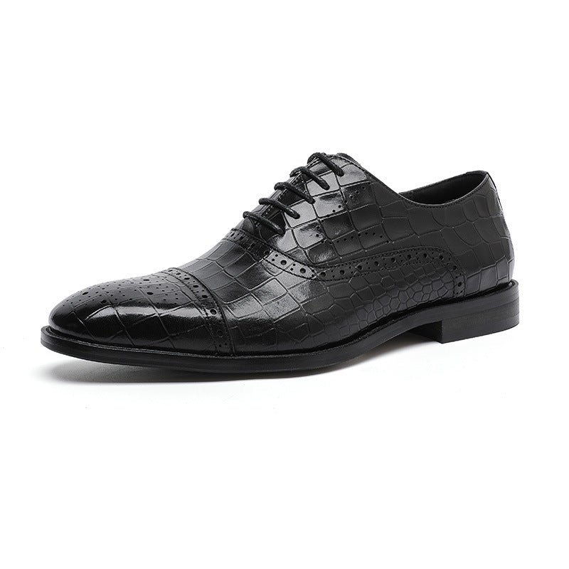 Business fashion oxford formal leather soft walking style dress shoes - Free Shipping - aurelia-clothing-8955