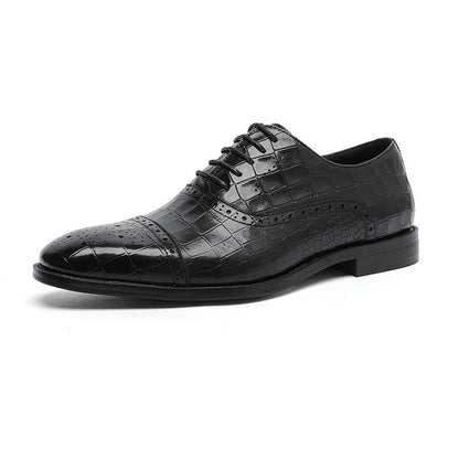 Business fashion oxford formal leather soft walking style dress shoes - Free Shipping - aurelia-clothing-8955