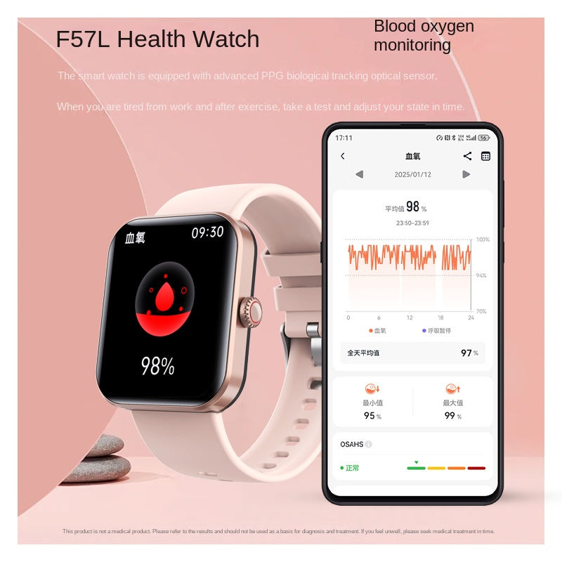 Smart Watch with Heart Rate, Blood Pressure-Free Shipping